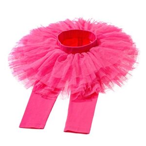 Baby Toddler Girls' Tutu Leggings Tulle Ruffle Skirted Pants 2-6T Rose Red