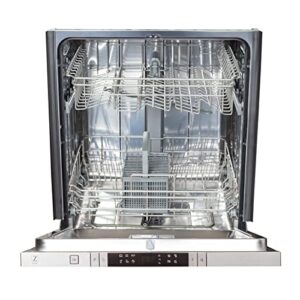 ZLINE 24 in. Top Control Dishwasher in Blue Gloss with Stainless Steel Tub and Modern Style Handle