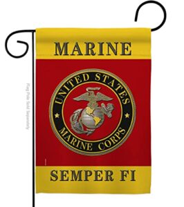 us marine corps garden flags home decor usmc semper fi official armed forces memorabilia banner united state wall tapestry american decorations military remembrance retire outdoor memorial yard veteran gifts made in usa