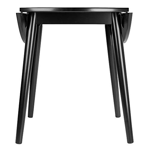 Winsome Moreno Dining Table, Black 35.43x35.43x28.94