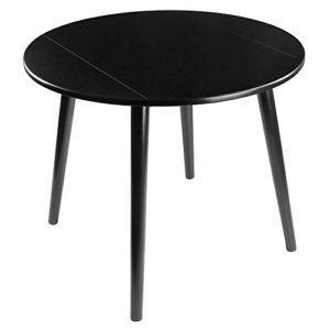 Winsome Moreno Dining Table, Black 35.43x35.43x28.94