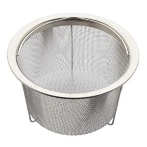 instant pot official large mesh steamer basket, stainless steel, round