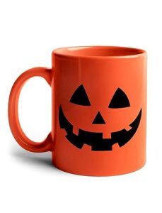 tstars jack o lantern cup halloween pumpkin face coffee mugs 11 oz. orange