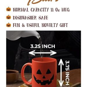 Tstars Jack O Lantern Cup Halloween Pumpkin Face Coffee Mugs 11 Oz. Orange