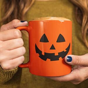 Tstars Jack O Lantern Cup Halloween Pumpkin Face Coffee Mugs 11 Oz. Orange