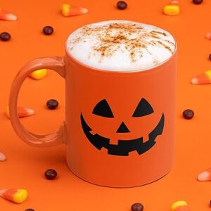 Tstars Jack O Lantern Cup Halloween Pumpkin Face Coffee Mugs 11 Oz. Orange