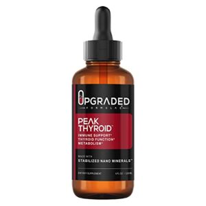 Upgraded Formulas Peak Thyroid Supplement - Energy Support to Reach Work and Fitness Goals, 4 fl oz