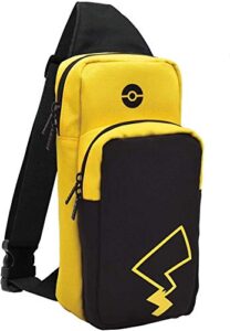 nintendo switch adventure pack (pikachu edition) travel bag by hori - officially licensed by nintendo & pokemon