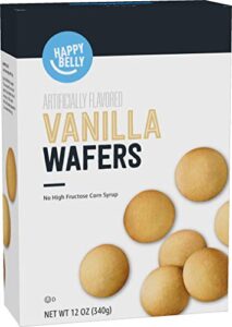 amazon brand - happy belly vanilla wafers, 12 ounce