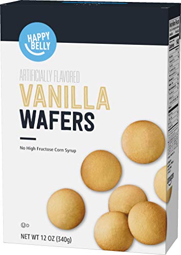 Amazon Brand - Happy Belly Vanilla Wafers, 12 Ounce