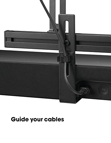 Vogel's SOUND 3550 soundbar mount | Also fits Bose Soundbar 500/700 | Sonos Arc/Beam/Playbar | Samsung | Sony | LG and JBL | mount for VESA 100 to 600 | Black | Max. 14.3 lbs (6,5 kg)