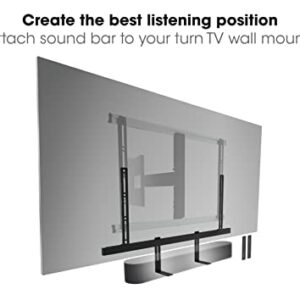 Vogel's SOUND 3550 soundbar mount | Also fits Bose Soundbar 500/700 | Sonos Arc/Beam/Playbar | Samsung | Sony | LG and JBL | mount for VESA 100 to 600 | Black | Max. 14.3 lbs (6,5 kg)