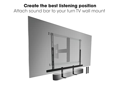 Vogel's SOUND 3550 soundbar mount | Also fits Bose Soundbar 500/700 | Sonos Arc/Beam/Playbar | Samsung | Sony | LG and JBL | mount for VESA 100 to 600 | Black | Max. 14.3 lbs (6,5 kg)