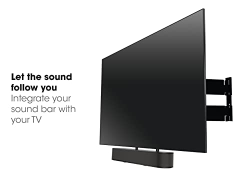 Vogel's SOUND 3550 soundbar mount | Also fits Bose Soundbar 500/700 | Sonos Arc/Beam/Playbar | Samsung | Sony | LG and JBL | mount for VESA 100 to 600 | Black | Max. 14.3 lbs (6,5 kg)