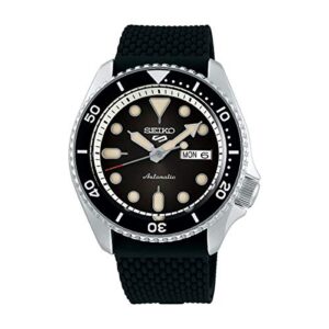 seiko men's analogue automatic watch with silicone strap srpd73k2