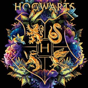 Trends International The Wizarding World: Harry Potter - Floral House Crests Wall Poster, 22.375" x 34", Premium Unframed Version