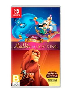 nighthawk interactive disney classic games: aladdin and the lion king - nintendo switch