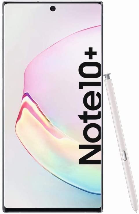 SAMSUNG Galaxy Note 10+ Plus (256GB, 12GB) 6.8" QHD+ AMOLED, Snapdragon 855, 4300mAh Battery, 4G LTE Fully Unlocked (T-Mobile, Verizon, Global) N975U1 US Model (w/Wireless Charger Pad, White)