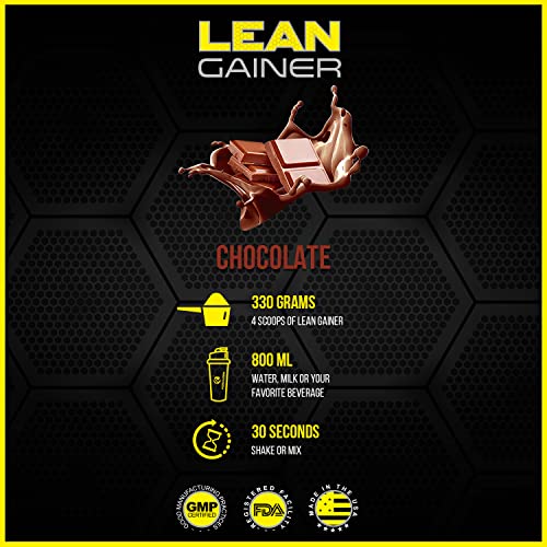 FORZAGEN Lean Muscle Mass Gainer Protein Powder Chocolate Flavored, High Calorie Protein Powder Mass Weight Gainer for Men & Women, Proteinas para Aumentar Masa Muscular para Hombre y Mujer, 12 Pounds