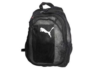 puma unite mesh backpack - black, large (18" x 12" x 6")