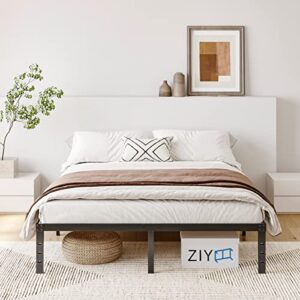 ZIYOO California King Bed Frame 16 Inch High 3" Wooden Slats Platform,3500lbs Heavy Duty Support,No Box Spring Needed Mattress Foundation, Quiet Noise Free, Easy Assembly