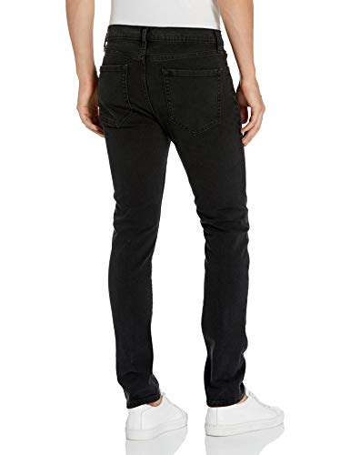 Amazon Essentials Men's Skinny-Fit Stretch Jean, Washed Black, 40W x 34L