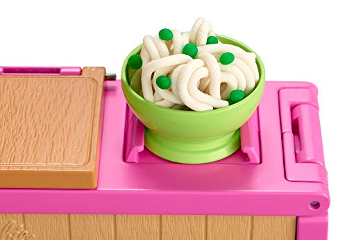​Barbie Noodle Bar Playset with Brunette Doll, Workstation and Accessories