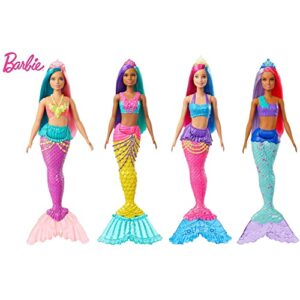 Barbie Dreamtopia Mermaid Doll with Pink & Blue Hair & Tail, Plus Tiara Accessory