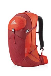 gregory mountain products men's citro 30 hiking backpack, vivid red