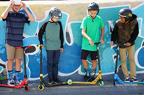 ARCADE Pro Scooters - Stunt Scooter for Kids 8 Years and Up - Perfect for Beginners Boys and Girls - Best Trick Scooter for BMX Freestyle Tricks (Black/Red)