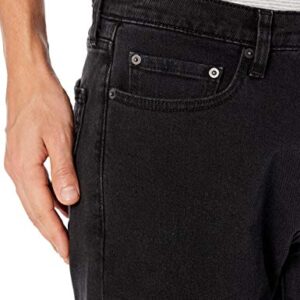 Amazon Essentials Men's Straight-Fit Stretch Jean, Black, 28W x 28L