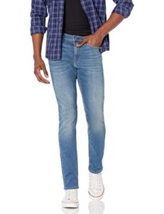 amazon essentials men's skinny-fit comfort stretch jean (previously goodthreads), light blue broken-in, 30w x 29l