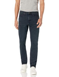 amazon essentials men's comfort stretch straight slim-fit jean (previously goodthreads), blue black vintage, 36w x 28l