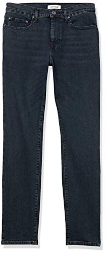 Amazon Essentials Men's Comfort Stretch Straight Slim-Fit Jean (Previously Goodthreads), Blue Black Vintage, 36W x 28L