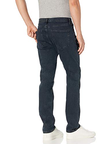 Amazon Essentials Men's Comfort Stretch Straight Slim-Fit Jean (Previously Goodthreads), Blue Black Vintage, 36W x 28L