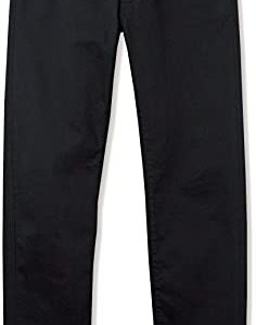 Amazon Essentials Men's Straight-Fit Stretch Jean, Black, 34W x 28L