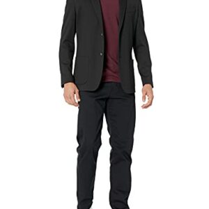 Amazon Essentials Men's Straight-Fit Stretch Jean, Black, 34W x 28L