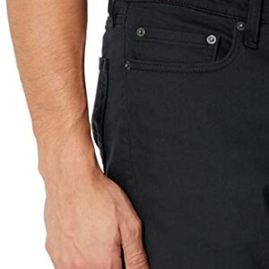 Amazon Essentials Men's Straight-Fit Stretch Jean, Black, 34W x 28L