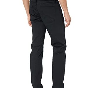 Amazon Essentials Men's Straight-Fit Stretch Jean, Black, 34W x 28L