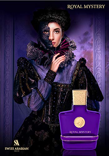 Swiss Arabian Royal Mystery - Luxury Products From Dubai - Long Lasting And Addictive Personal EDP Spray Fragrance - A Seductive, Signature Aroma - The Luxurious Scent Of Arabia - 3.4 Oz