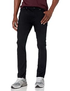 amazon essentials men's skinny-fit stretch jean, washed black, 35w x 28l