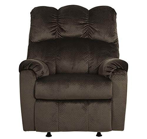 Signature Design by Ashley Foxfield Casual Manual Rocker Recliner, Dark Brown