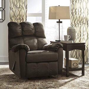 Signature Design by Ashley Foxfield Casual Manual Rocker Recliner, Dark Brown