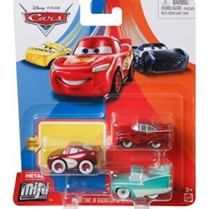 Disney Cars Mini Racers 'Nighttime in Radiator Springs' 3-Pack Cruisin' Lighting McQueen, Red Ramone, Flo