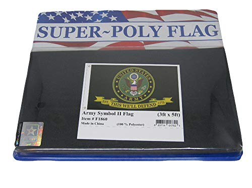 Trade Winds 3x5 U.S. Army Flag This We'll Defend Black Symbol II 150D Poly Flag 3'x5' F1860 Fade Resistant Premium