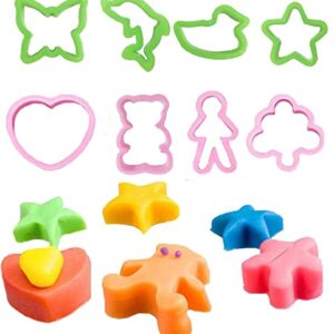 Ywong Dinosaur Dough Tool Kit Play Dough tools Set in Various Animal Molds for Creative Dough Cutting