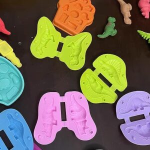 Ywong Dinosaur Dough Tool Kit Play Dough tools Set in Various Animal Molds for Creative Dough Cutting