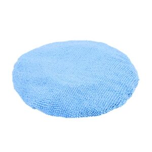 X AUTOHAUX 5pcs Car Polisher Pad Bonnet 5-6 Inch Microfiber Polishing Buffing Pad Cover