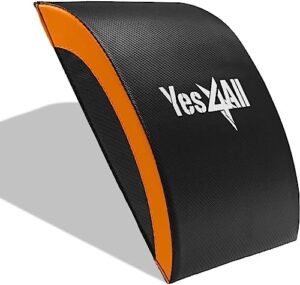 yes4all ab mat for sit up 15"" situps pad thick workout mat comfortable for abdominal exercises, crunches, push-ups, core training, lower back support and stretches ab muscles