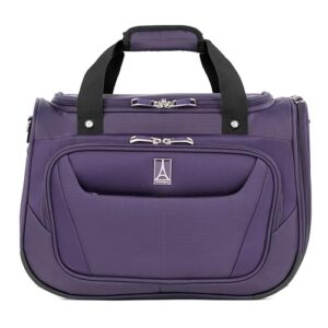 travelpro maxlite 5 softside lightweight underseat carry-on travel tote, overnight weekender bag, men and women, imperial purple, 18-inch